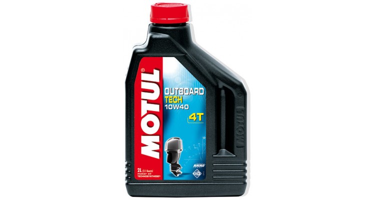 Eļļa 4-taktu laivas motoram, Motul, 10W40, 2 Litri