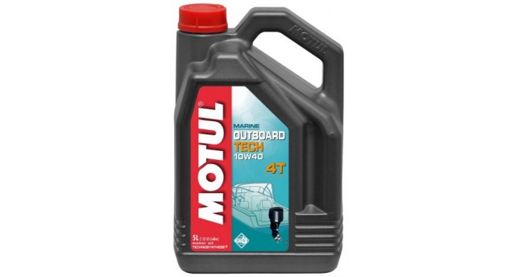 Eļļa 4-taktu laivas motoram, Motul, 10W40, 5 Litri